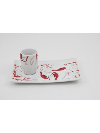 Vassoio con tazza in...